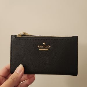 Kate Spade leather compact wallet card holder